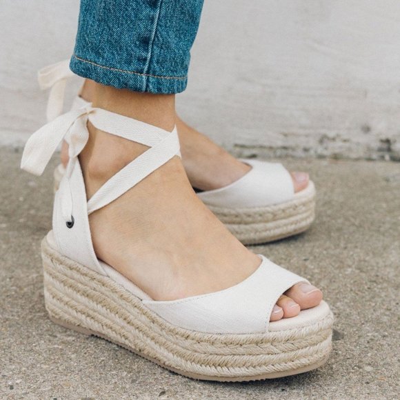 Soludos Shoes - SOLUDOS Espadrille Lace Up Wedge Sandals